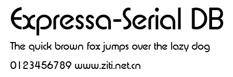 Expressa-Serial DB.ttf字體轉換器圖片