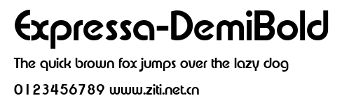 Expressa-DemiBold.ttf字體轉換器圖片