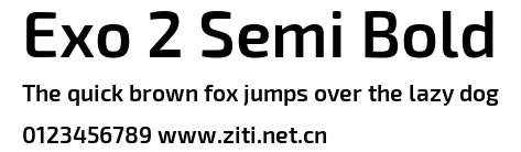 Exo 2 Semi Bold.ttf字體轉換器圖片