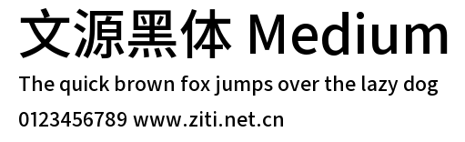 文源黑體 Medium.ttf字體轉換器圖片