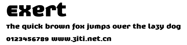 Exert.ttf字體轉換器圖片