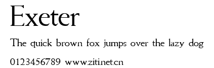 Exeter.ttf字體轉換器圖片