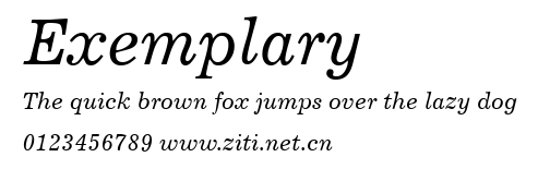 Exemplary.ttf字體轉換器圖片