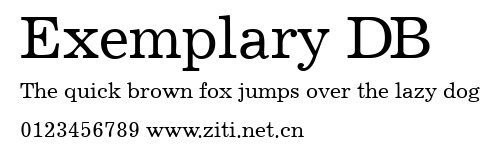 Exemplary DB.ttf字體轉換器圖片
