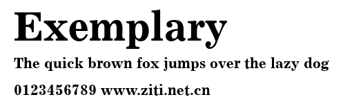 Exemplary.ttf字體轉換器圖片