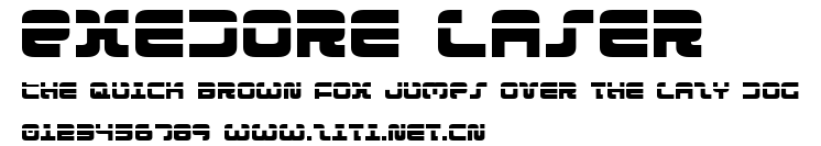 Exedore Laser.ttf字體轉換器圖片