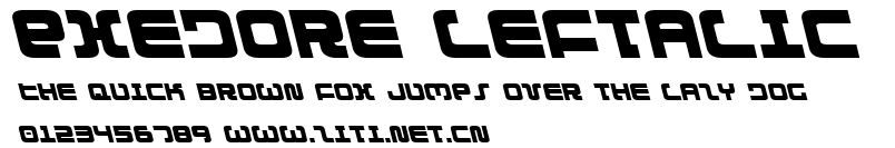Exedore Leftalic.ttf