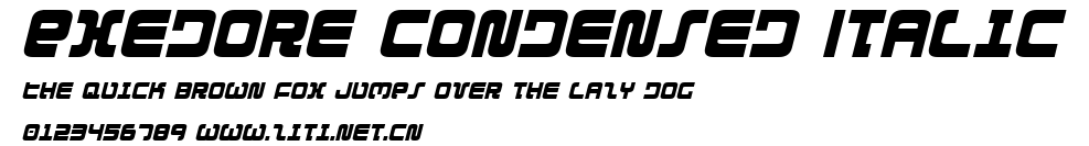 Exedore Condensed Italic.ttf