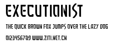 Executionist.otf字體轉換器圖片