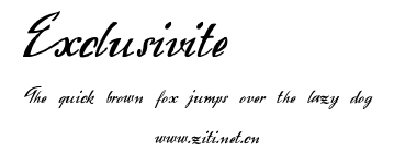 Exclusivite.ttf字體轉換器圖片