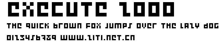 Execute 2000.ttf字體轉換器圖片