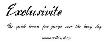 Exclusivite.otf字體轉換器圖片