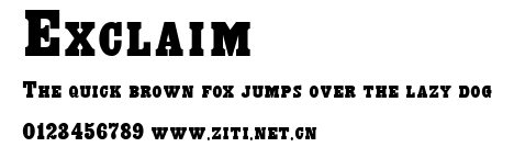 Exclaim.ttf字體轉換器圖片