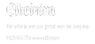 Ethelvina.ttf字體轉換器圖片