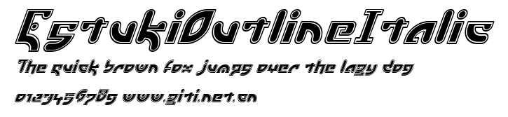 EstukiOutlineItalic.ttf