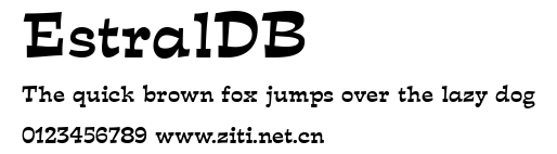 EstralDB.ttf字體轉換器圖片