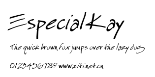 Especial Kay.ttf字體轉換器圖片
