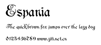 Espania.ttf字體轉換器圖片