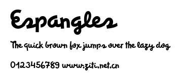 Espangles.ttf字體轉換器圖片