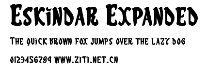Eskindar Expanded.ttf字體轉換器圖片