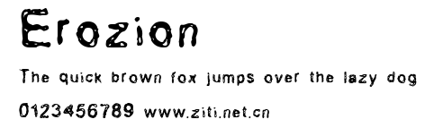 Erozion.ttf字體轉換器圖片