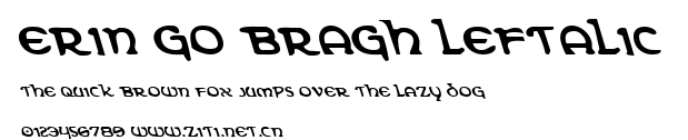 Erin Go Bragh Leftalic.ttf字體轉換器圖片