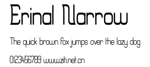 Erinal Narrow.ttf字體轉換器圖片