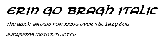 Erin Go Bragh Italic.ttf字體轉換器圖片