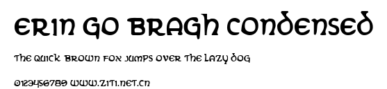 Erin Go Bragh Condensed.ttf字體轉換器圖片