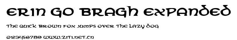 Erin Go Bragh Expanded.ttf字體轉換器圖片