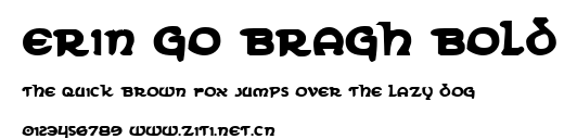 Erin Go Bragh Bold.ttf字體轉換器圖片
