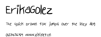 ErikaGolez.ttf字體轉換器圖片