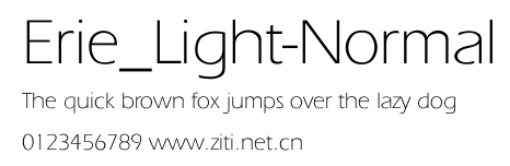 Erie_Light-Normal.ttf字體轉換器圖片