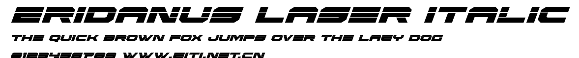 Eridanus Laser Italic.ttf字體轉換器圖片
