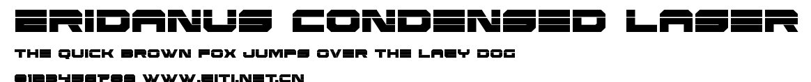 Eridanus Condensed Laser.ttf字體轉換器圖片