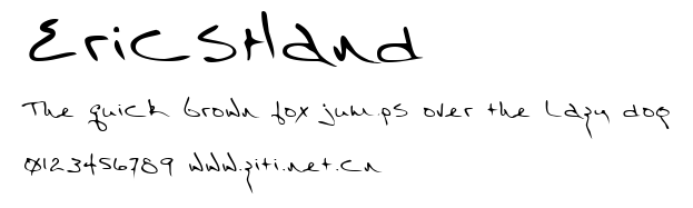 EricsHand.ttf字體轉換器圖片