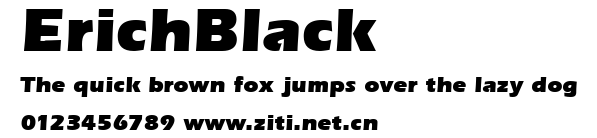 ErichBlack.ttf字體轉換器圖片