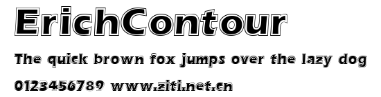 ErichContour.ttf字體轉換器圖片