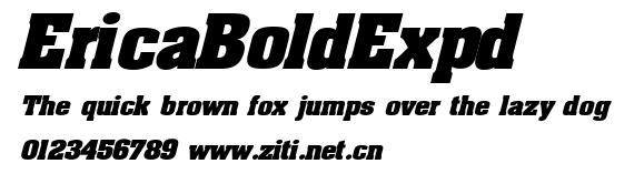 EricaBoldExpd.ttf字體轉換器圖片