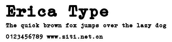 Erica Type.ttf字體轉換器圖片