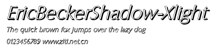 EricBeckerShadow-Xlight.ttf