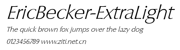 EricBecker-ExtraLight.ttf字體轉換器圖片