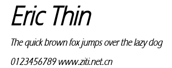 Eric Thin.ttf字體轉換器圖片