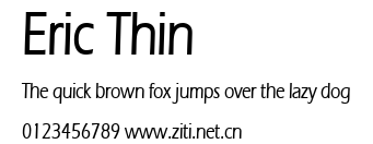 Eric Thin.ttf字體轉換器圖片
