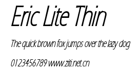 Eric Lite Thin.ttf字體轉換器圖片