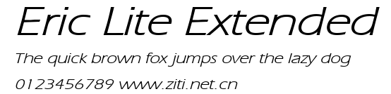 Eric Lite Extended.ttf字體轉換器圖片