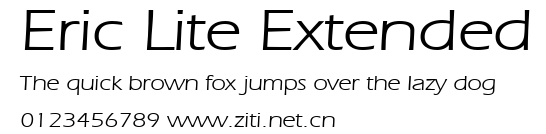 Eric Lite Extended.ttf字體轉換器圖片