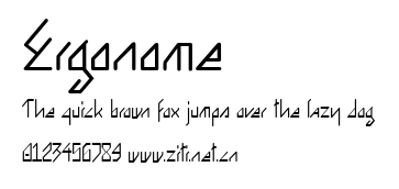 Ergonome.ttf字體轉換器圖片