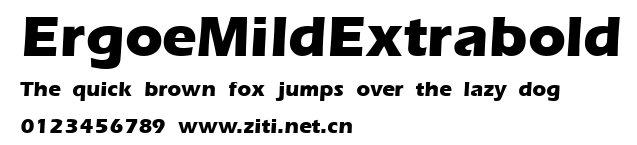 ErgoeMildExtrabold.ttf字體轉換器圖片