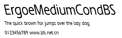 ErgoeMediumCondBS.ttf字體轉換器圖片